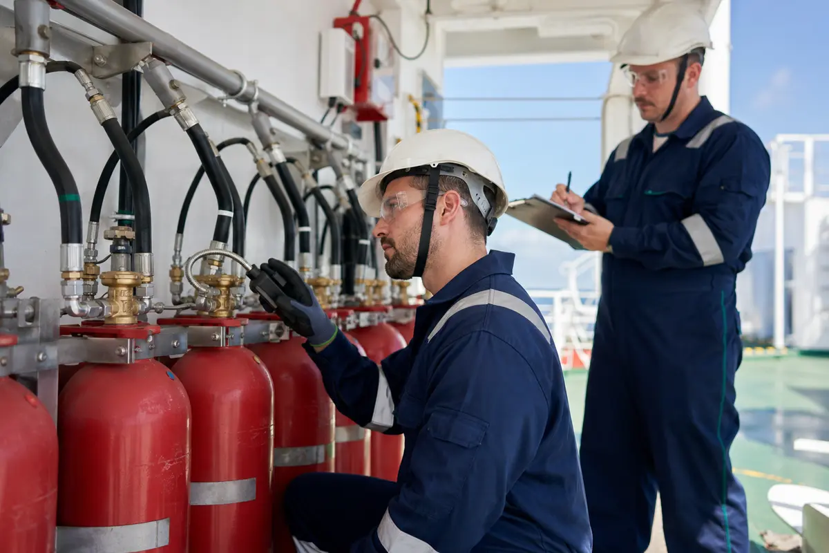 CO2 hose installation inspection and documentation