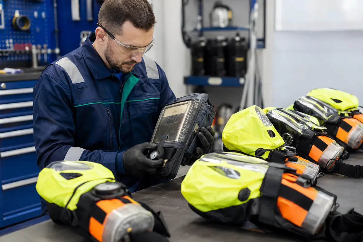 Emergency Escape Breathing Device inspection and replacement