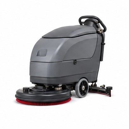 Walk-Behind Floor Scrubber Dryer supplied for marine and industrial safety applications in Qatar