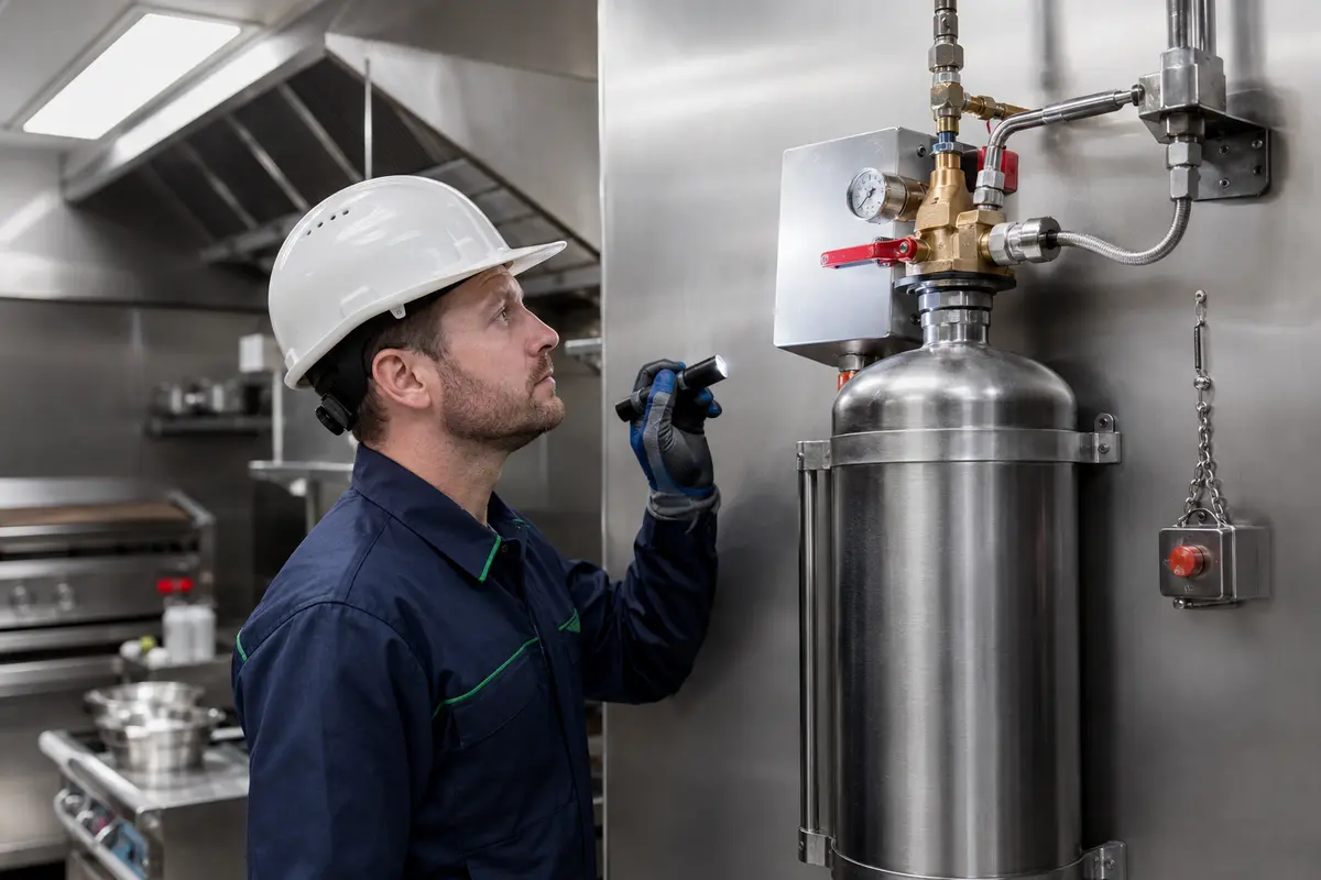Fixed wet-chemical and clean-agent fire-suppression system maintenance